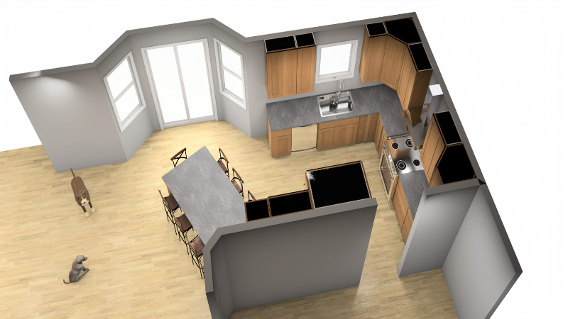 With 3D Rendering Interior Design in Thornton, CO, it’s Easier to Picture What Your Kitchen Will Look Like